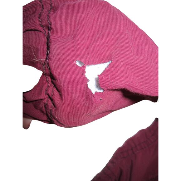 Y2K Sporty Maroon Full Zip Hooded Windbreaker Jacket Aeropostale Small - Picture 3 of 7